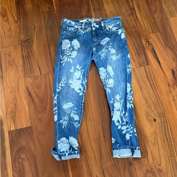 Anthropologie Pilcro Floral The Slim Boyfriend Jeans 26P - Picture 4 of 7